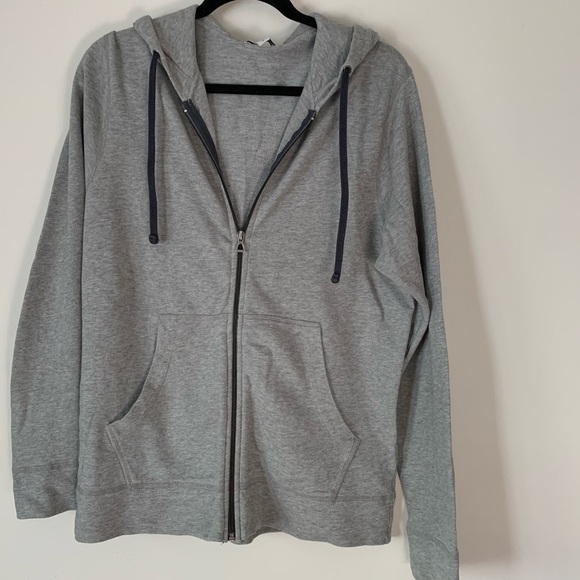 Standard James Perse grey zip up hoodie, size 2 - Picture 1 of 8